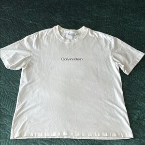 Calvin Klein White Short Sleeve Tee